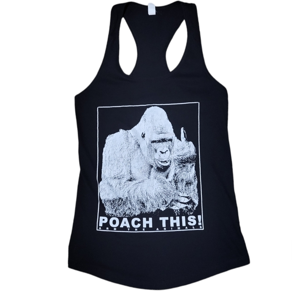 Arm The Animals Poach This Racerback Tank Top EUC Womens M